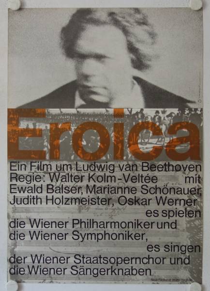 Eroica originales deutsches Filmplakat (R60s)